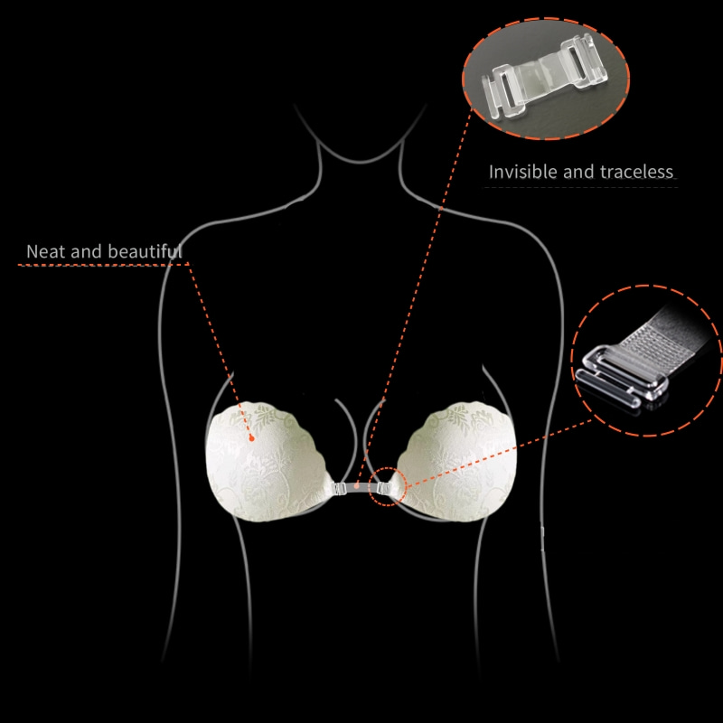 Lace Invisible Bra Backless St - Backless Bra Sticky recension och pris