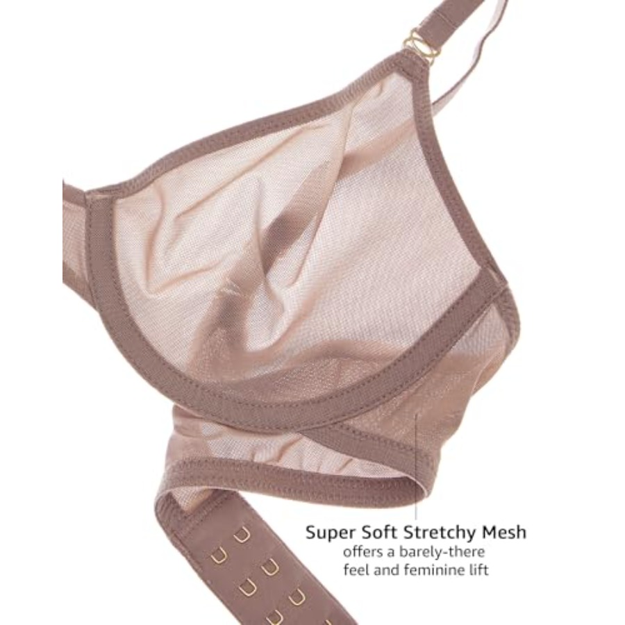 Women's Cosnufy Sheer Balconet - Demi Bra Balconette recension och pris