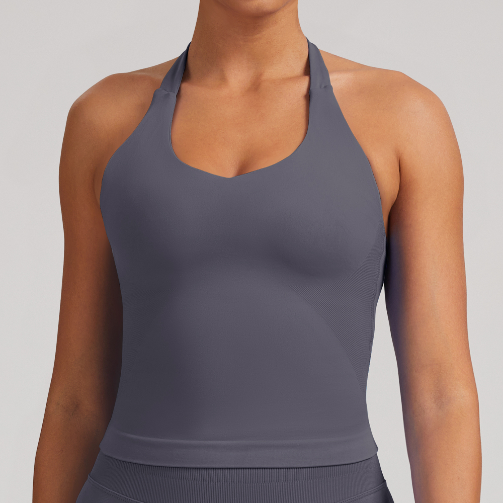 Women's Yoga Vest Seamless Top - T Shirt Bra Seamless recension och pris