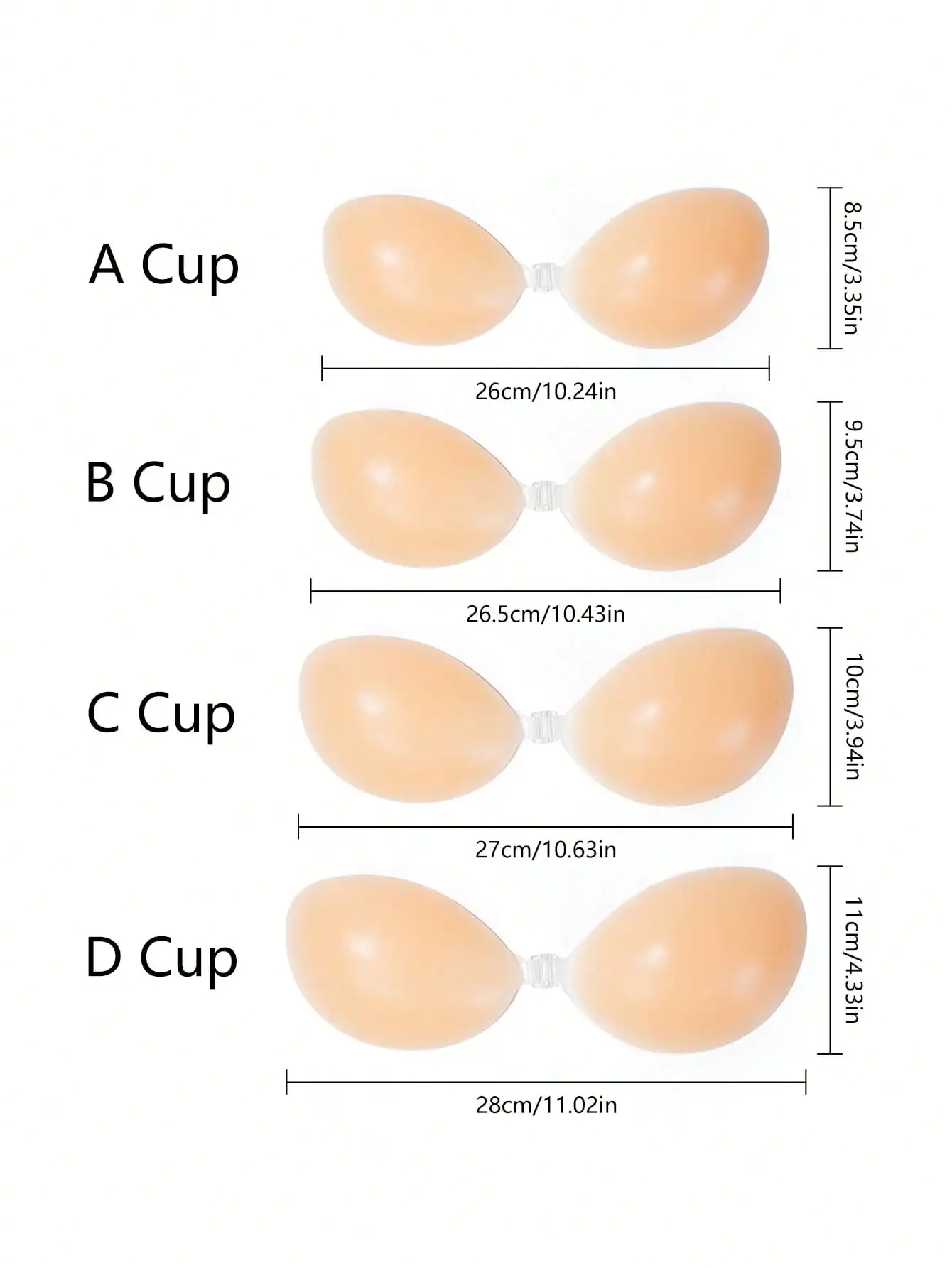 1pc Women's Silicone Sticky Br - Strapless Bra Adhesive recension och pris