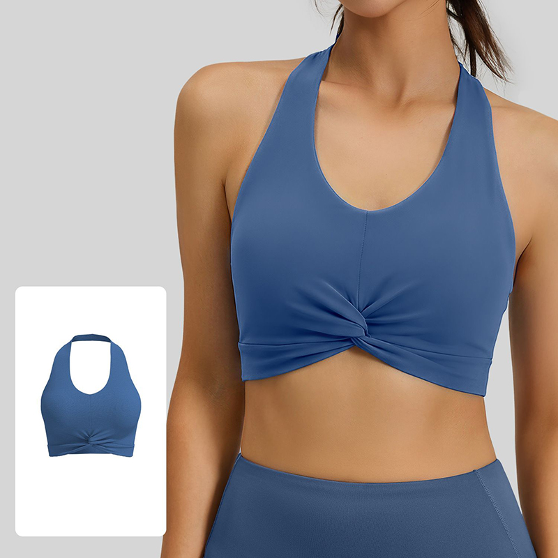New Women Halter Neck Sports B - Plunge Bra Push Up recension och pris