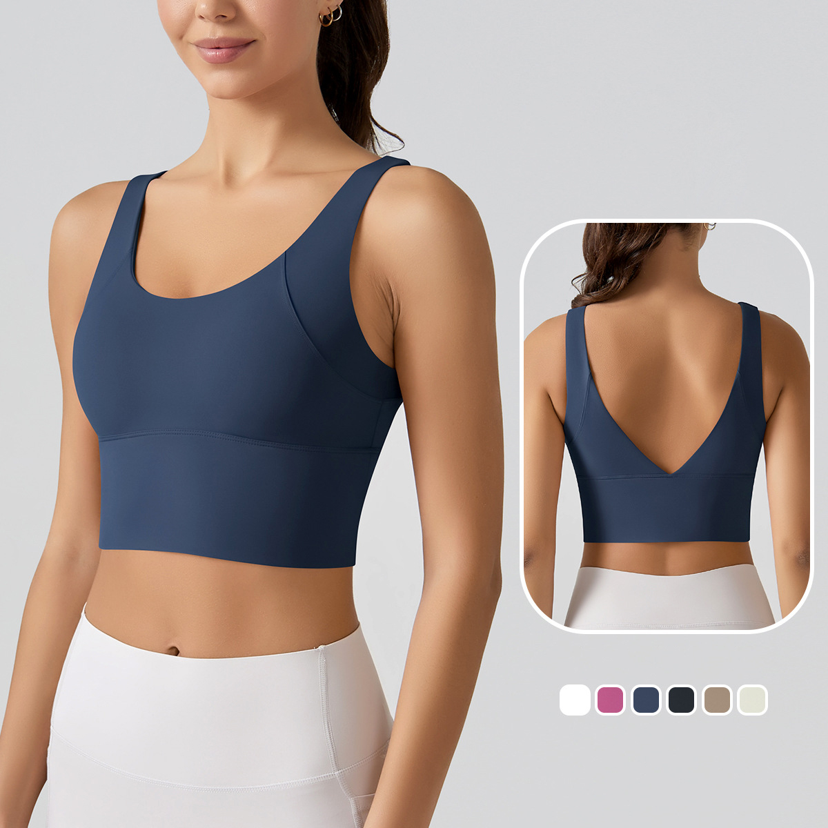 1PC New Yoga Tank Top Summer S - Plunge Bra Push Up recension och pris