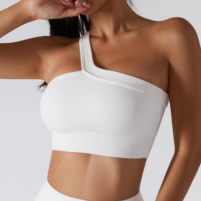 Women Single Shoulder Sexy Yog - T Shirt Bra Seamless recension och pris