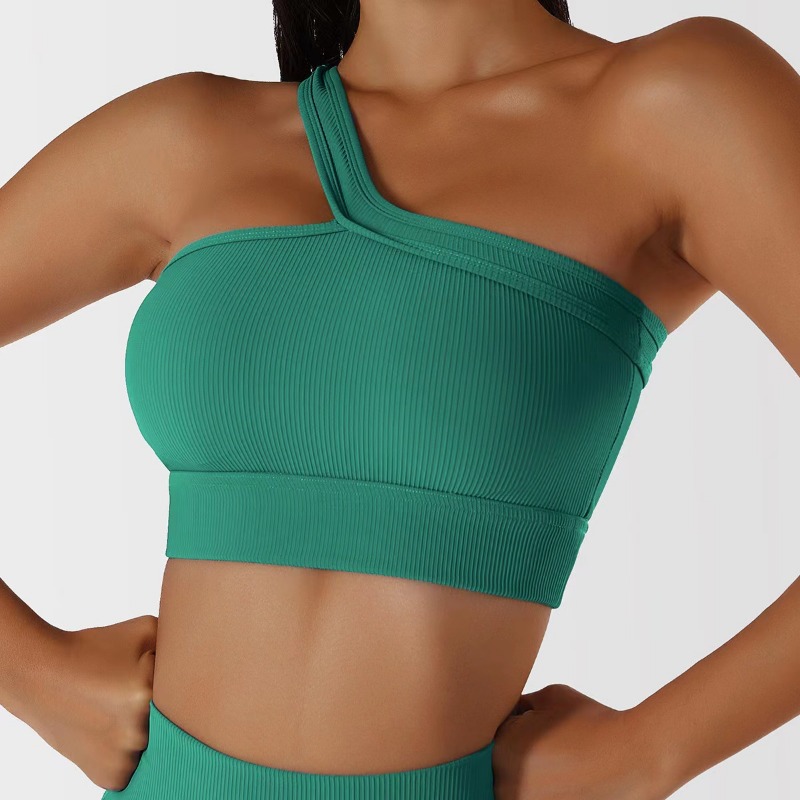 Women Single Shoulder Sexy Yog - T Shirt Bra Seamless recension och pris