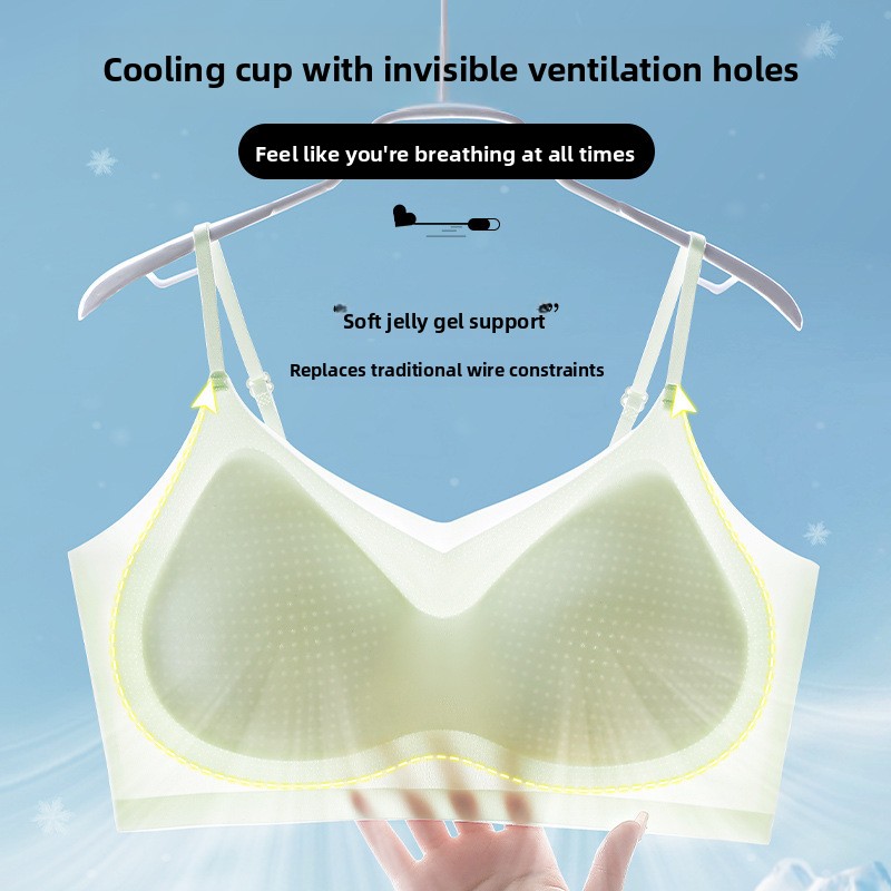 Ice Silk Sleep Bra Tank Top Wo - Sleep Bra Bralette recension och pris