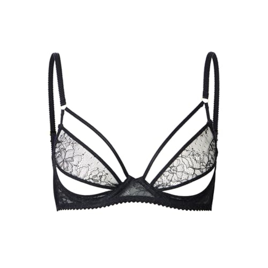 Faye Women's Sexy Lace Bra, Ba - Demi Bra Balconette recension och pris