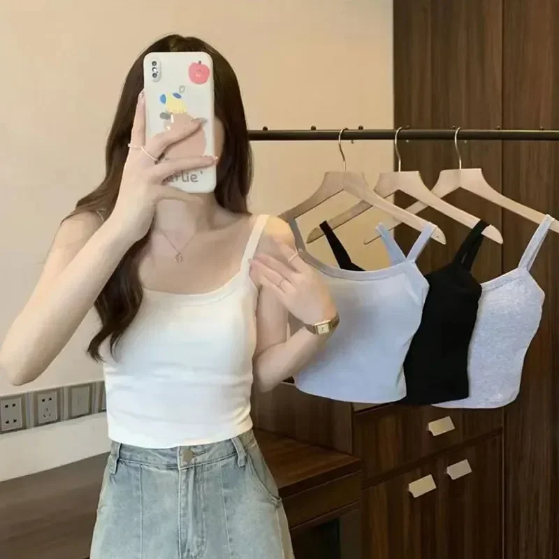 Sexy Sleeveless Crop Top for W - T Shirt Bra Seamless recension och pris