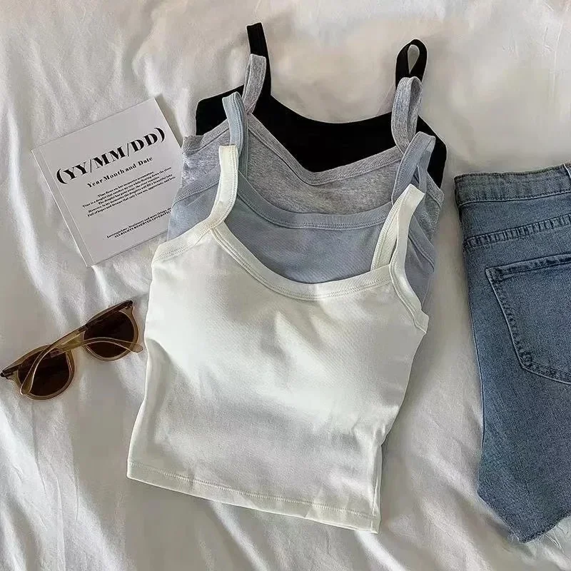 Sexy Sleeveless Crop Top for W - T Shirt Bra Seamless recension och pris