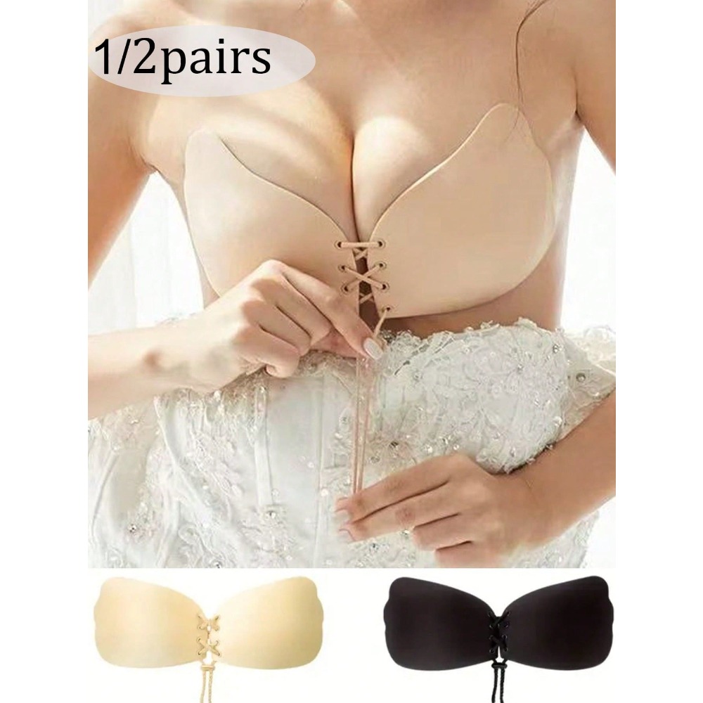 1/2pcs Wing-Shaped Adhesive Br - Push Up Bra Silicone recension och pris