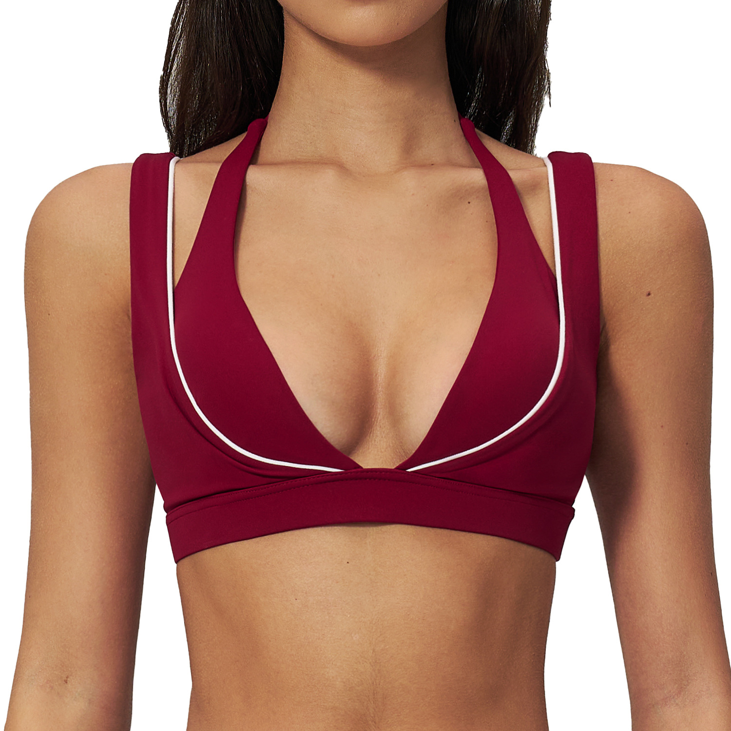 Yoga Underwear Women Sports Br - Plunge Bra Push Up recension och pris