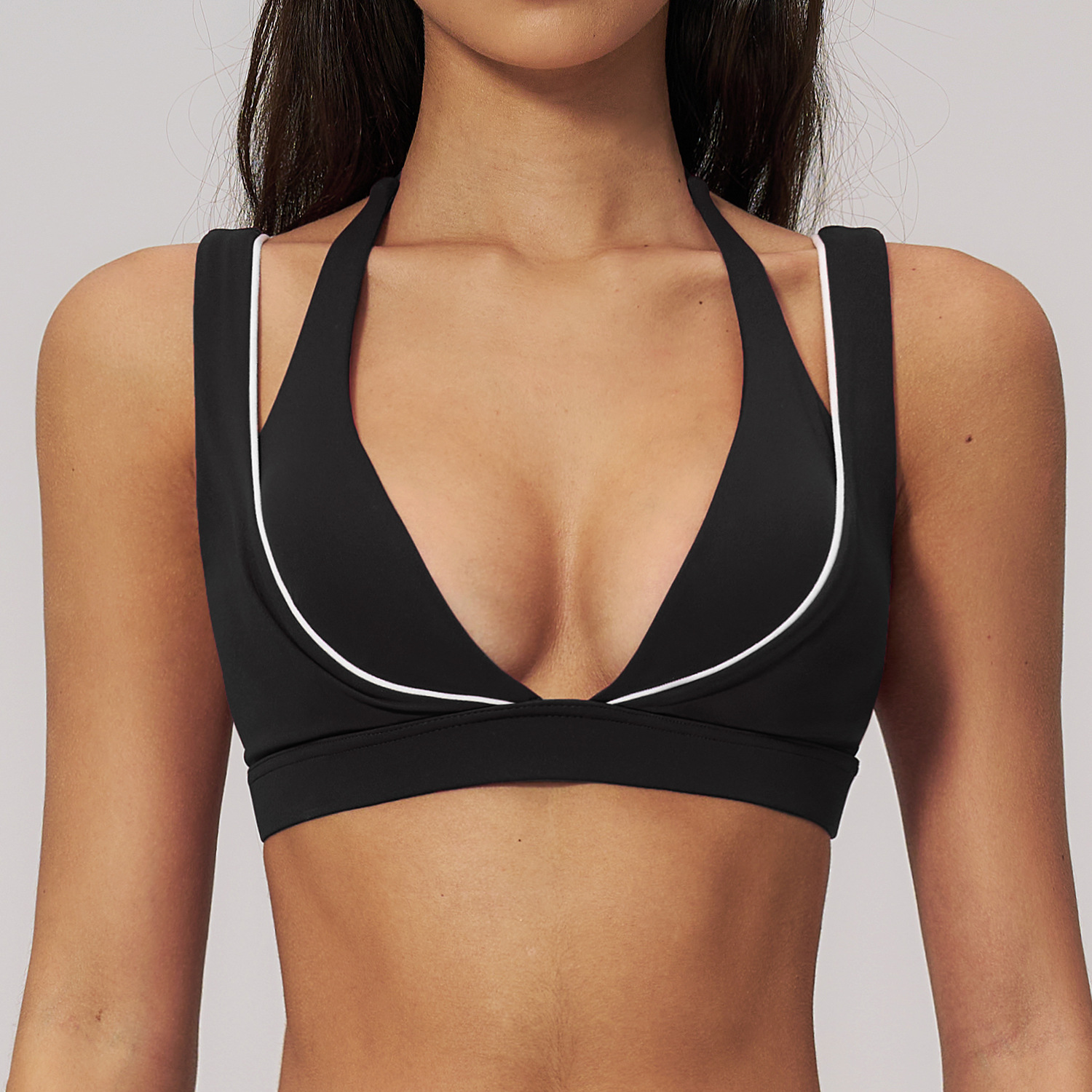 Yoga Underwear Women Sports Br - Plunge Bra Push Up recension och pris