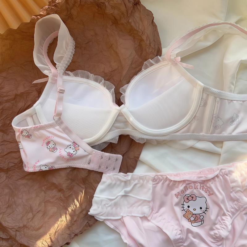 Sanrio Cute Japanese Bra Hello - Lace Bralette Set recension och pris